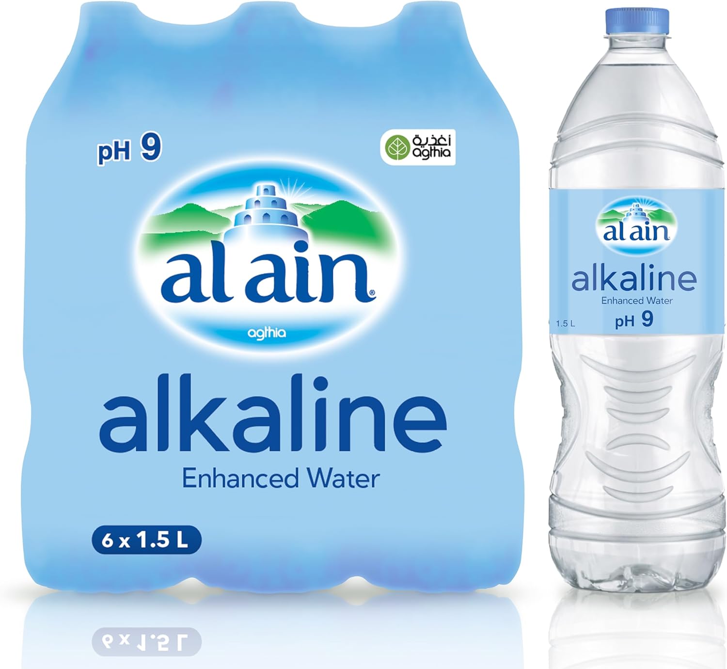 Al Ain Alkaline Water 1.5 Litre, Pack of 6
