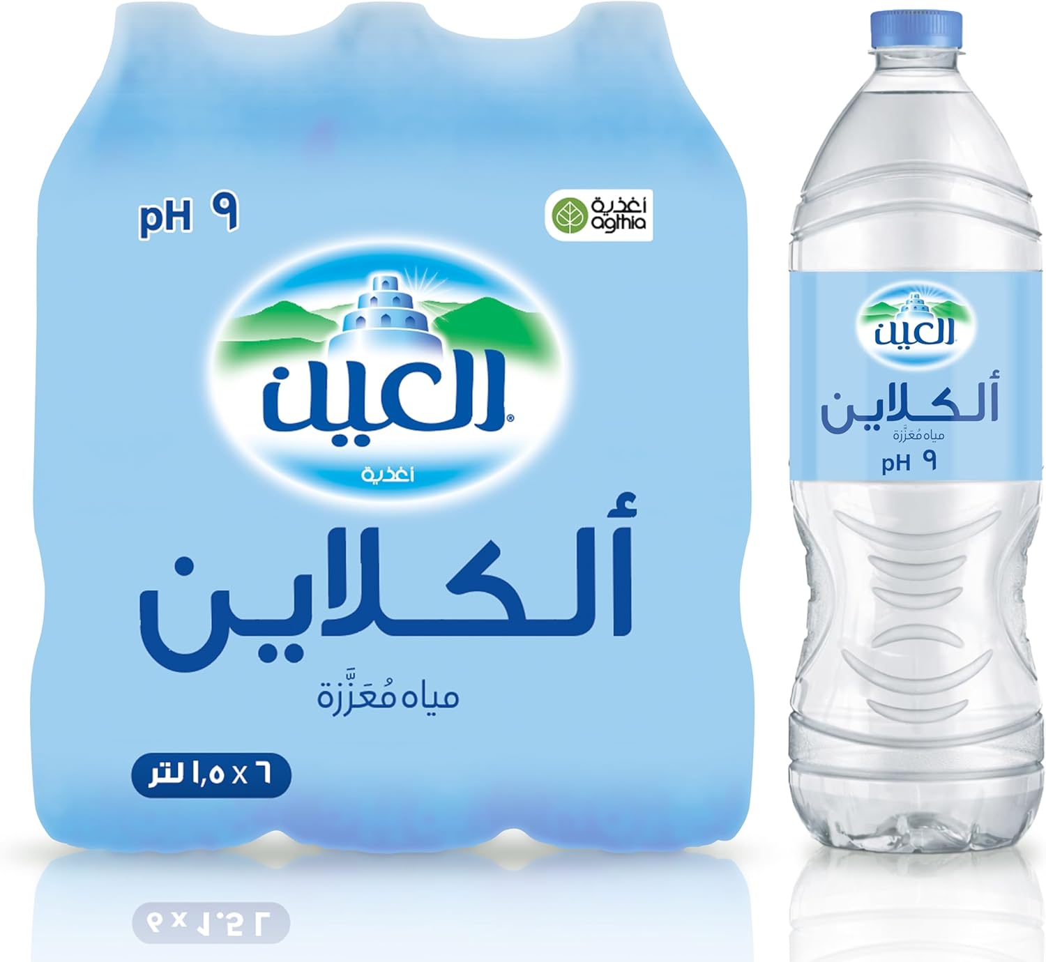 Al Ain Alkaline Water 1.5 Litre, Pack of 6