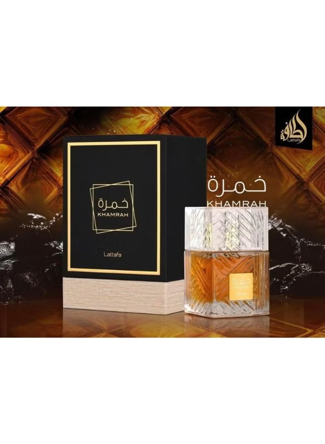 Khamrah Eau de Parfum by Lattafa Perfumes for Unisex, 100ml