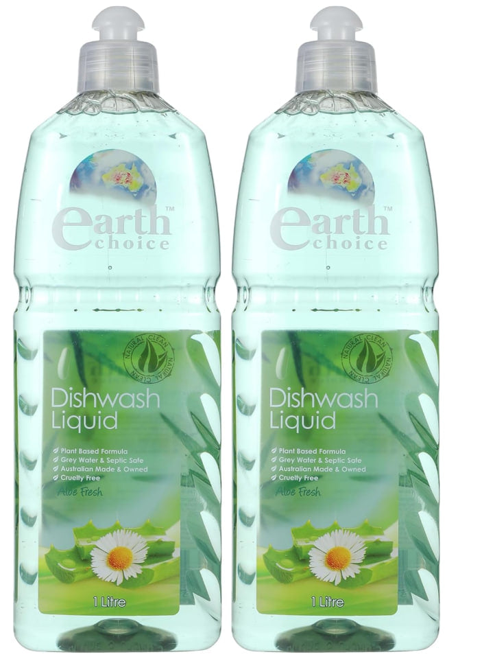 Earth Choice Dish Wash Liquid, 1 Liter, Assorted Colors and Fragrances, Pack of 2