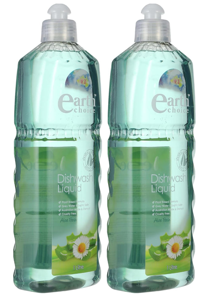 Earth Choice Dish Wash Liquid, 1 Liter, Assorted Colors and Fragrances, Pack of 2
